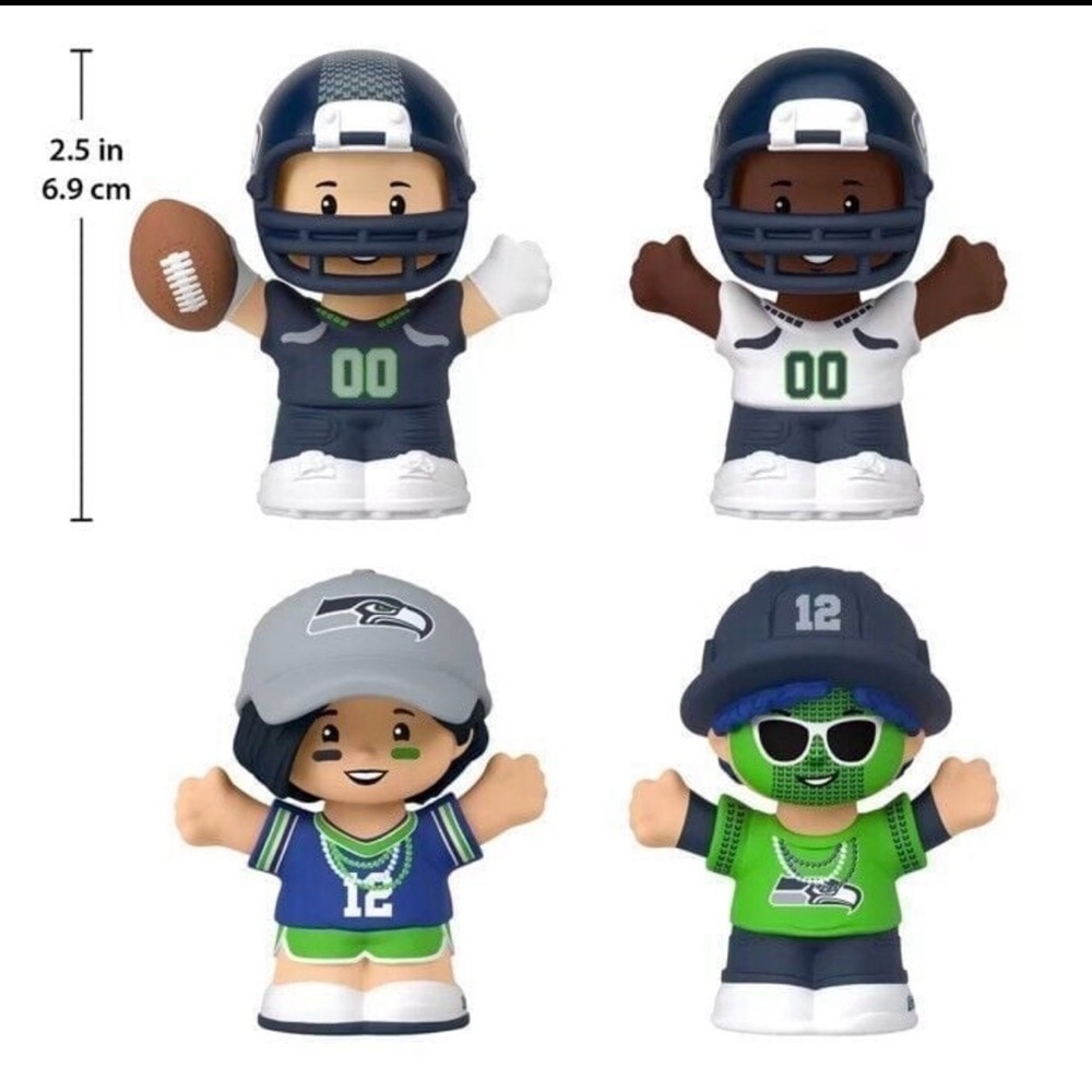 Fisher-Price Little People Seattle Seahawks collectible set- New in box! - Picture 2 of 12